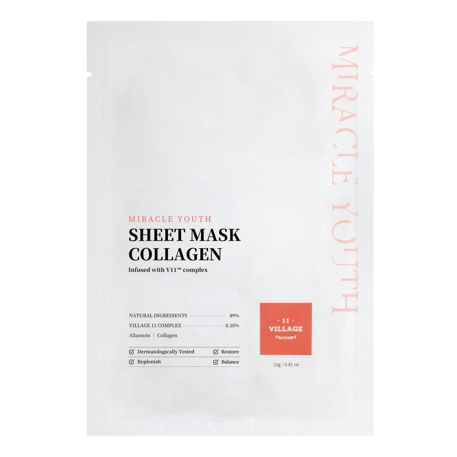 MIRACLE YOUTH SHEET MASK COLLAGEN